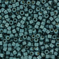 Miyuki delica Beads 11/0 - Duracoat galvanized matted dark sea foam DB-1847F